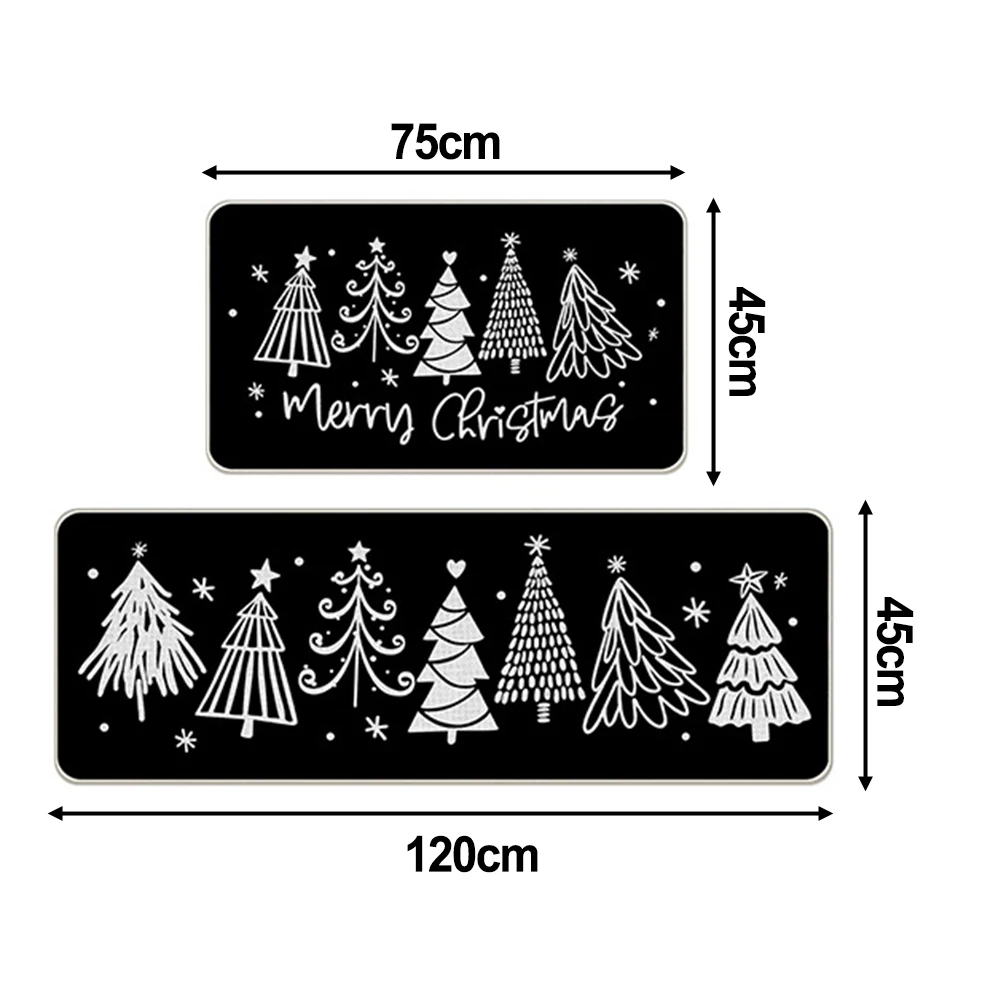 Рождественский коврик Добро пожаловать зимняя рождественская елка нескользящий