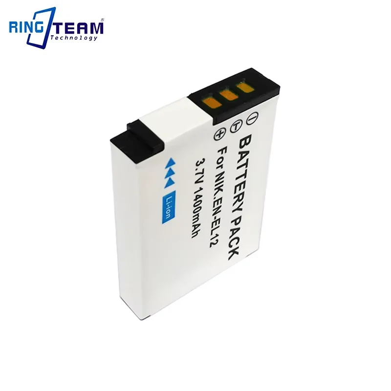 Аккумулятор EN-EL12 ENEL12 EN EL12 1400 мАч для камеры Nikon Coolpix A1000 B600 W300 A900 AW100 AW110 AW120 AW130 S9300 S9500