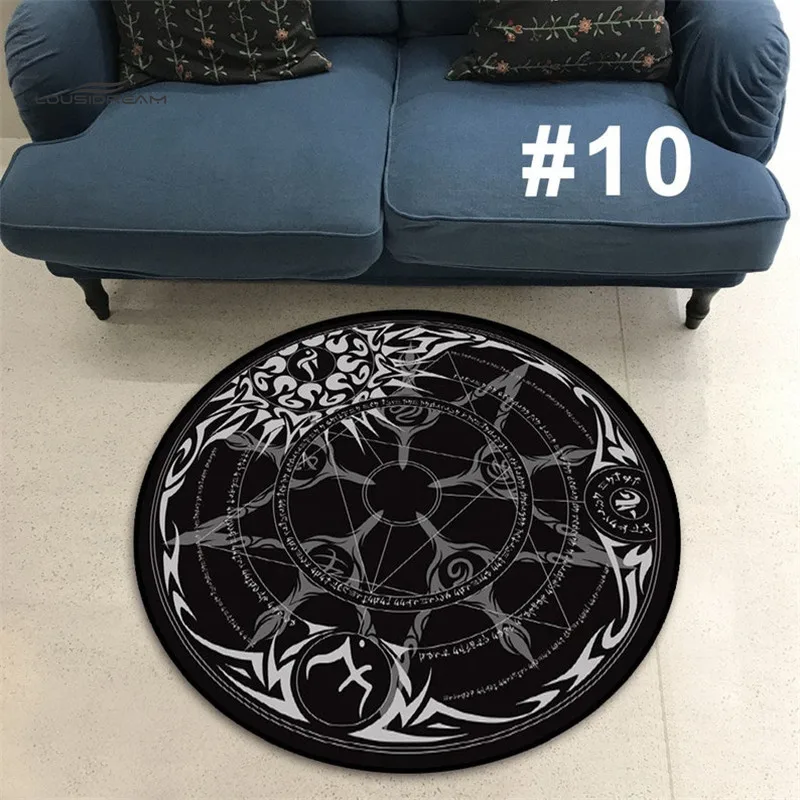 Цельнометаллический Алхимик дизайн короткий плюшевый нескользящий коврик для