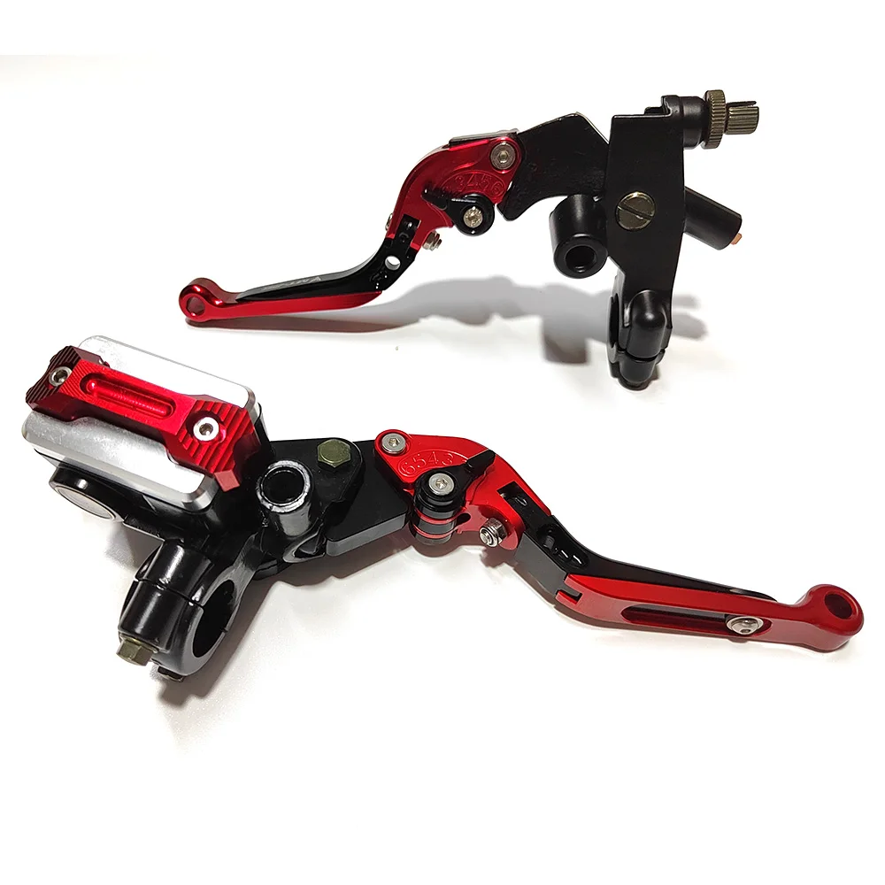 

Motorcycle 22mm Aluminium Handlebar Hydraulic Brake Pump Clutch Levers FOR YAMAHA FZR 600 FZR 250 JOG 125 FOR KAWASAKI NINJA 650