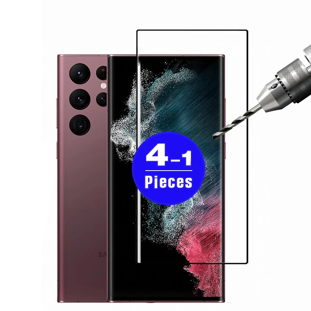 

1-4 шт. закаленное стекло для смартфона Samsung Glalxy S22 S21 S20 FE S10 5G S10E S9 S8 plus Ультра Защитная пленка для экрана