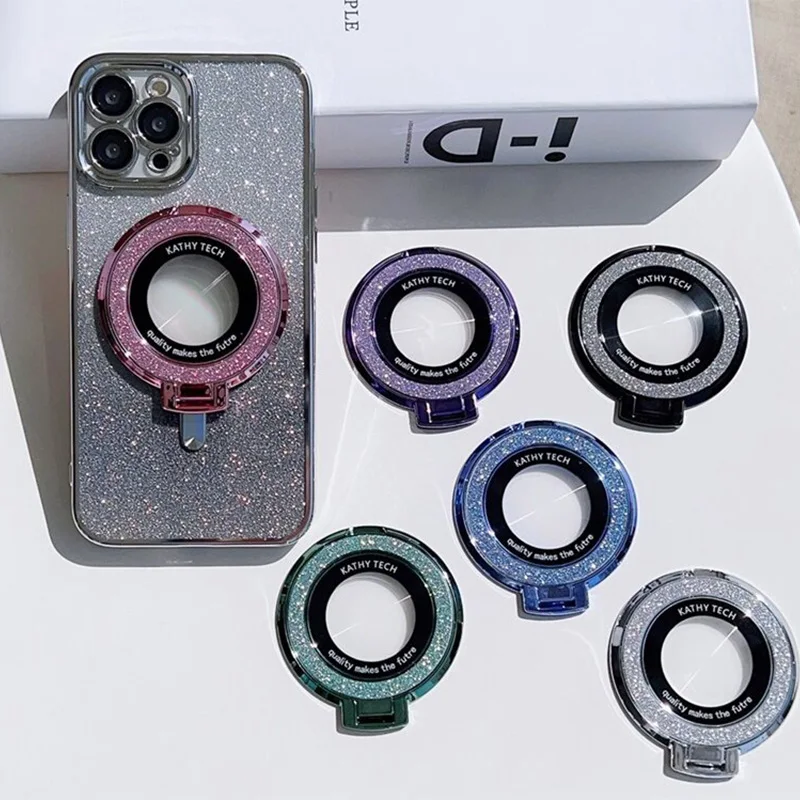 Роскошный блестящий магнитный держатель-подставка Magsafe для iPhone 15 14 13 11 Samsung Xiaomi Oppo