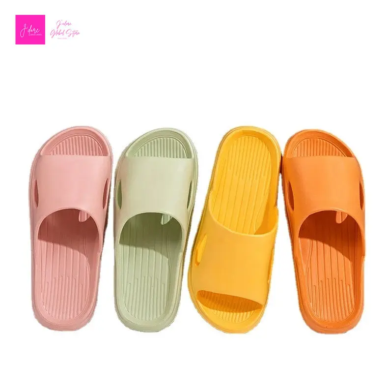 Thick Platform Women Bathroom Home Slippers Cloud Slippers Soft Sole EVA Indoor Slides Sandals Summer Non-slip Flip Flops
