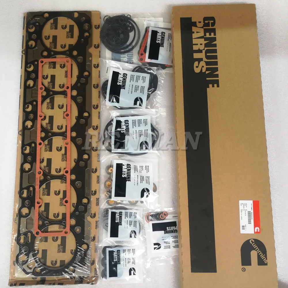 

PC200-8 SAA6D107 For Cummins engine 6ISDE QSB6.7 6D107 ISDE Upper Lower Cylinder Head Gasket Set Kit 4955229 4955230