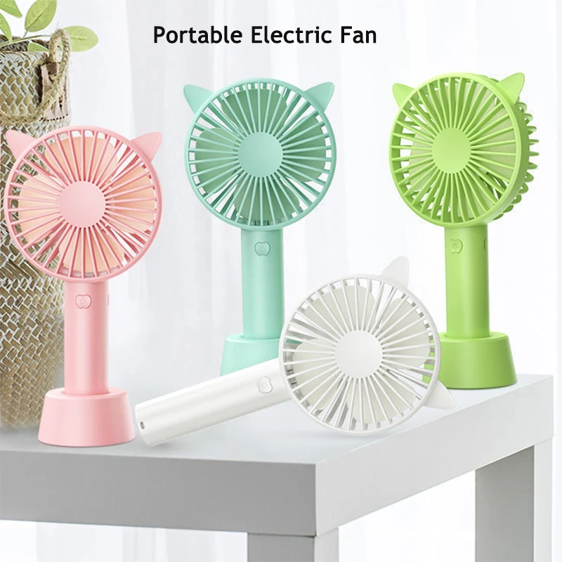 

USB Mini Handheld Fan Outdoor Mini Creative Desktop Office Mute Charging Portable Handheld Fan Rechargeable Hand Fan