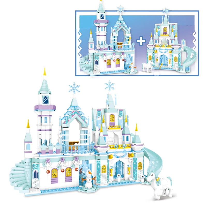 Конструктор Disney Холодное сердце Анна Эльза коляска лошадь набор блоков