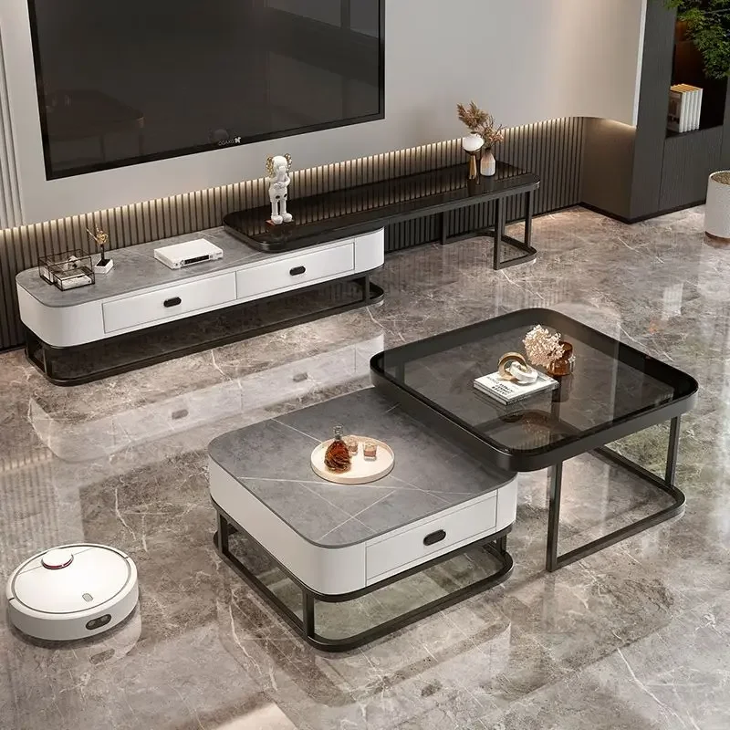 Роскошные скандинавские журнальные стеклянные столики современный дизайн