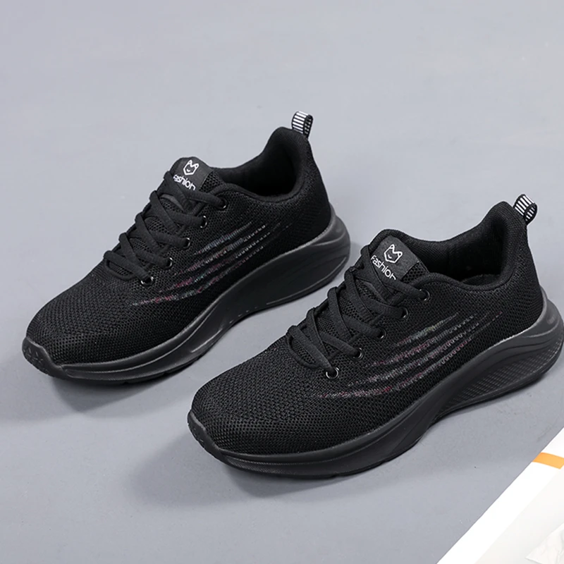 Big Size Woman Sports Sneakers Trail Running Casual Female Mesh Upper Breathable Soft Sole Marathon Jogging Track Training Shoes