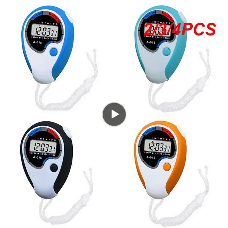 

2/3/4PCS Waterproof Sports Stopwatch Abs Digital Chronograph On-time Stopwatches Multi-function Sport Equipment Compact Alarm