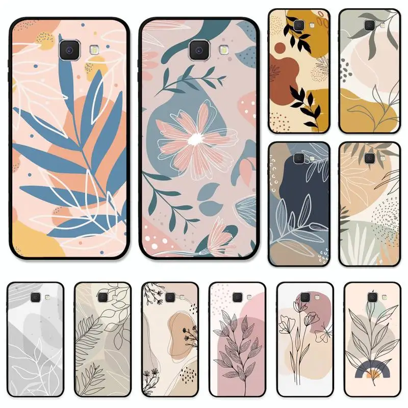 

Abstract Plants Phone Case for Samsung J8 J7 Core Dou J6 J4 plus J5 J2 Prime A21 A10s A8 A02 cover