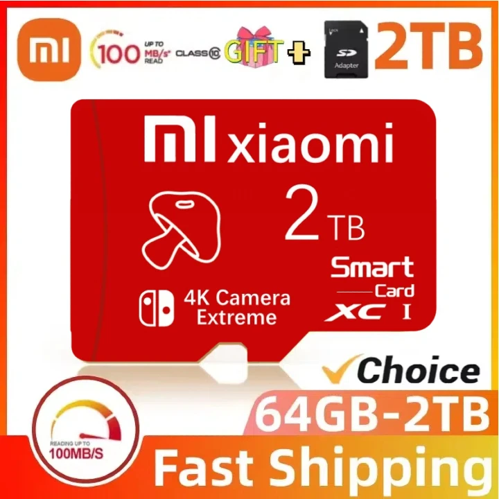 Карта памяти High Speed C10 SD Card 128G 256G 512G U3 A2 Flash Memory Micro Tarjeta для Steam Deck Nintendo Ds