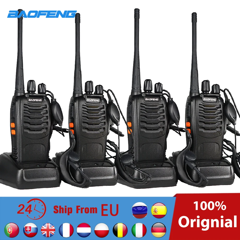 

Оригинальная портативная рация Baofeng BF-888S Talkie 5W 16CH 5KM UHF 3/4-400 МГц, приемопередатчик, двусторонняя радиосвязь BF 470 S Intercom, 888 шт.