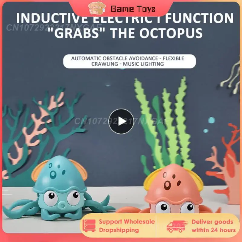 

Crawling Octopus Baby Toys Cute Funny Escape Octopus Built-in Battery Usb Charging Induction Animal Toy Electronic Toys Creative