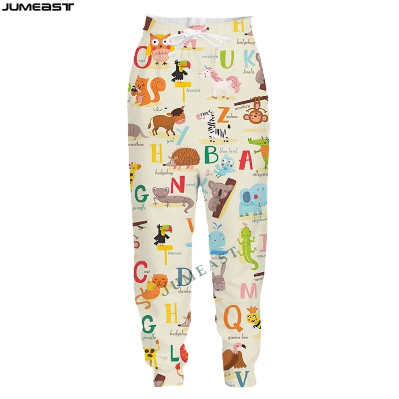

Jumeast Y2k Men Women Cute Cartoon Animal Hip Hop Spring Autumn Casual Long Pants Sport Pullover Length Sweatpants Trousers