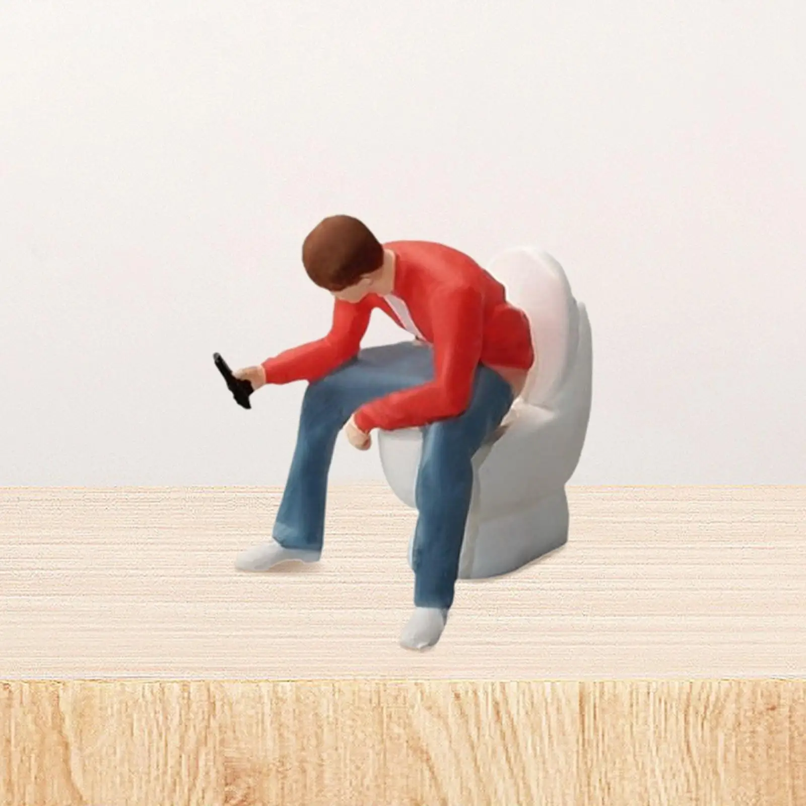 1/64 масштаб мини-туалет игровой телефон набор для ванной комнаты макета проектов