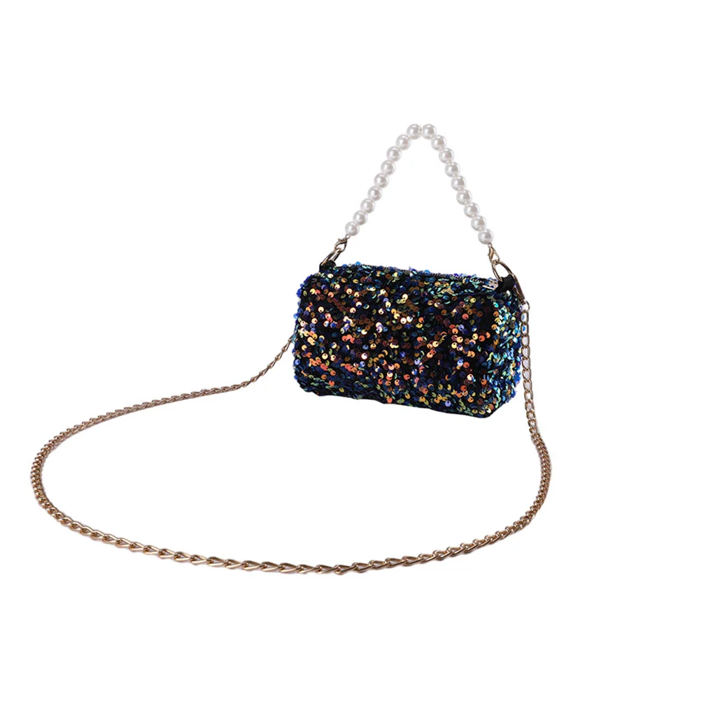 

1pc Sequins Chain Bag Women Single Shoulder Bag Cross Body Bag Massenger Bag