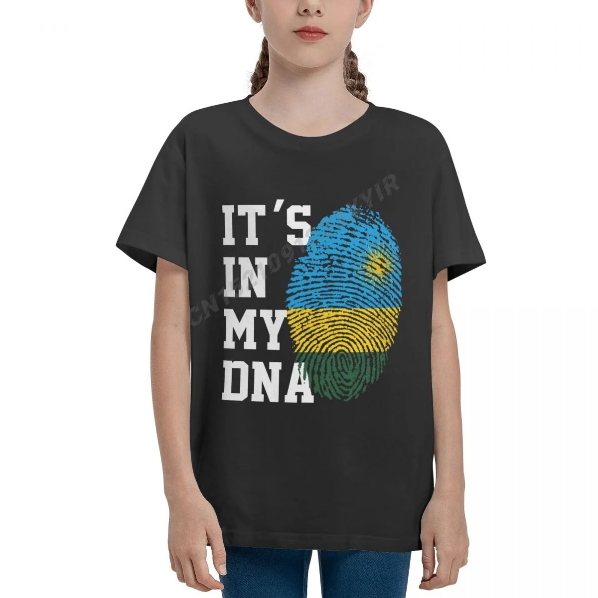 

Молодежная Футболка для мальчиков и девочек с надписью «It's IN MY DNA», Детская футболка с принтом в виде флага руды, Детская футболка из 100% хлопк...