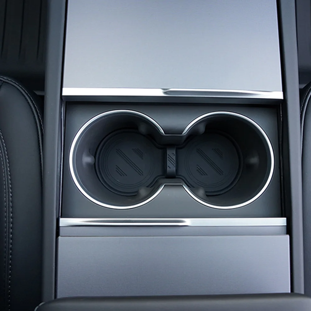 Для Tesla Model S X 2022 - 2024 3 Highland держатель стакана для воды коробка хранения консоль ТПЭ