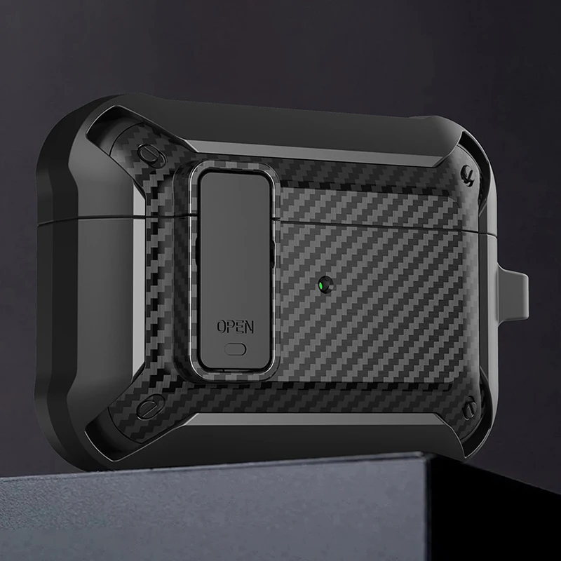 

Силиконовый противоударный чехол для переключателя для AirPods 3 Pro 2 2022, оболочка из углеродного волокна, текстура для Apple AirPods Pro 2 3 1 Pro 2