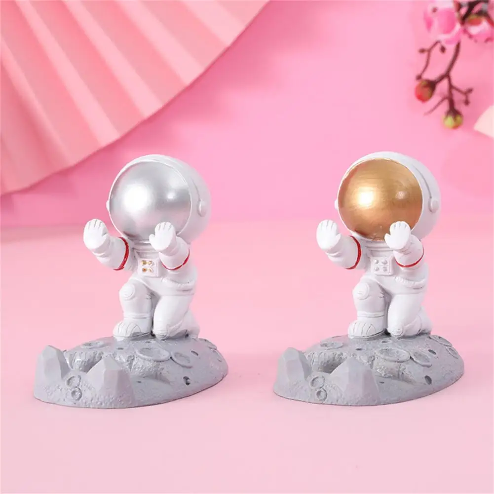 

Phone Rack Creative Design Wide Use Sturdy Desktop Display Astronaut Phone Holder for Home