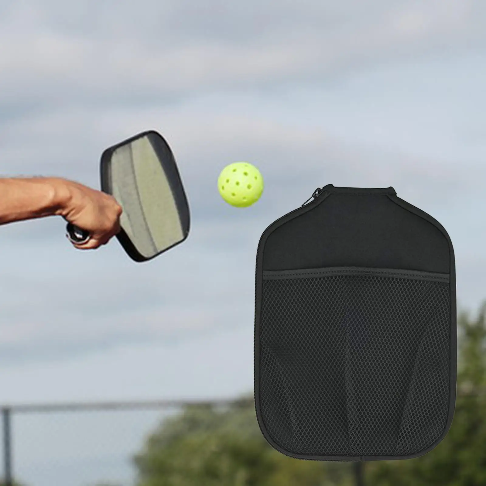 

Premium Neoprene Pickleball Paddle Cover Case Zipper Pouch Storage Protective Sleeve Durable Waterproof Sport Accessories