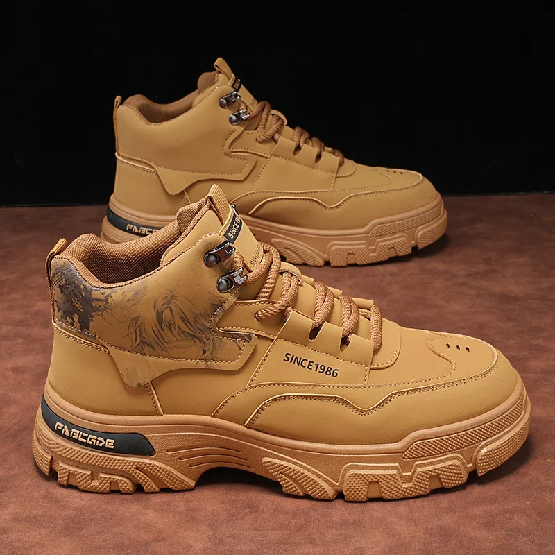 Мужские ботинки ковбойские тактические зимние повседневные туфли Челси