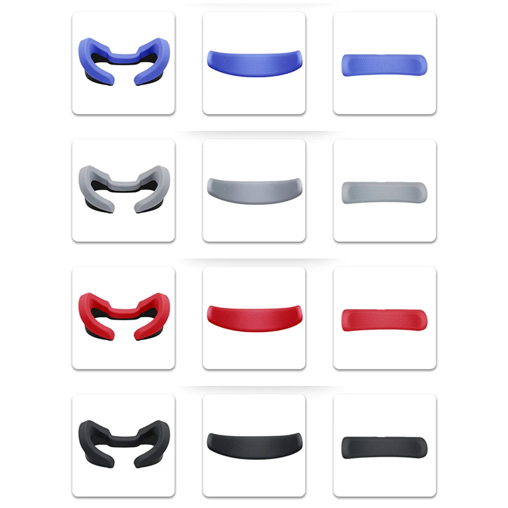 

Silicone Pad VR Glesses Eye Mask Pad Face Protective Cover VR Headset Eye Mask Frame Home Spare Cover For -Oculus Rift S VR