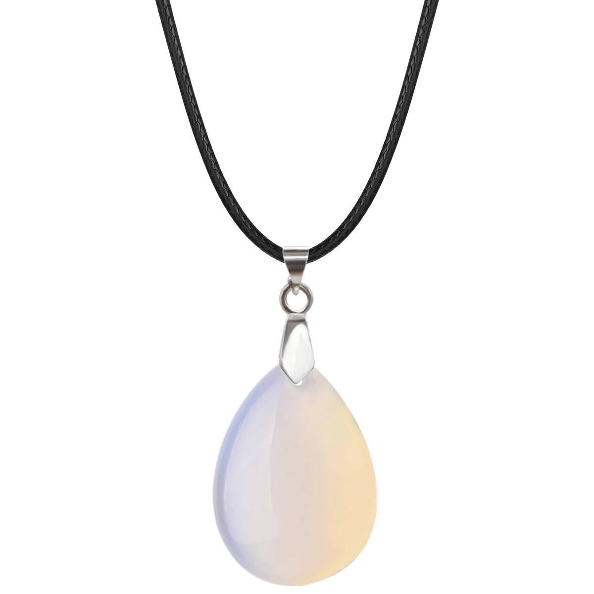 

Opalite 25x35MM Teardrop Pendant Stone Necklace for Women Men Healing Chakra Crystal Spiritual Waterdrop Jewelry