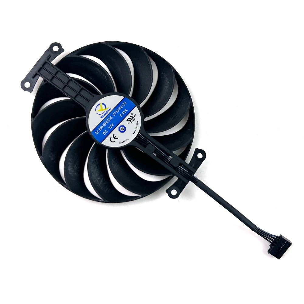 Фото Новый охлаждающий вентилятор 95 мм 6-контактный CF1010U12S для ASUS GeForce RTX3050 3060 3060ti 12 ГБ PHOENIX сменный вентилятор для видеокарты №4