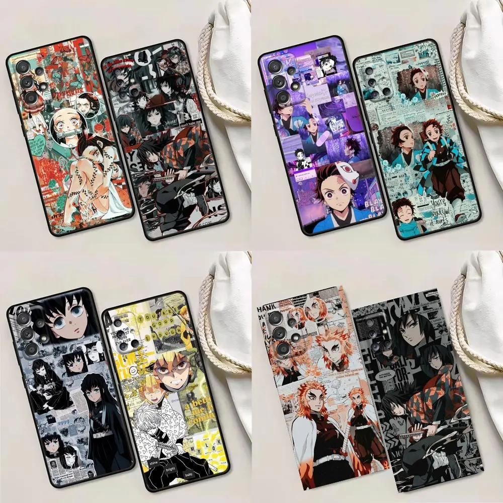 

Phone Case for Samsung A01 A02 A03s A11 A12 A21s A32 A41 A72 A52s 5G A91 A91s Soft Case Anime Kimetsu No Yaiba Demon Slayer