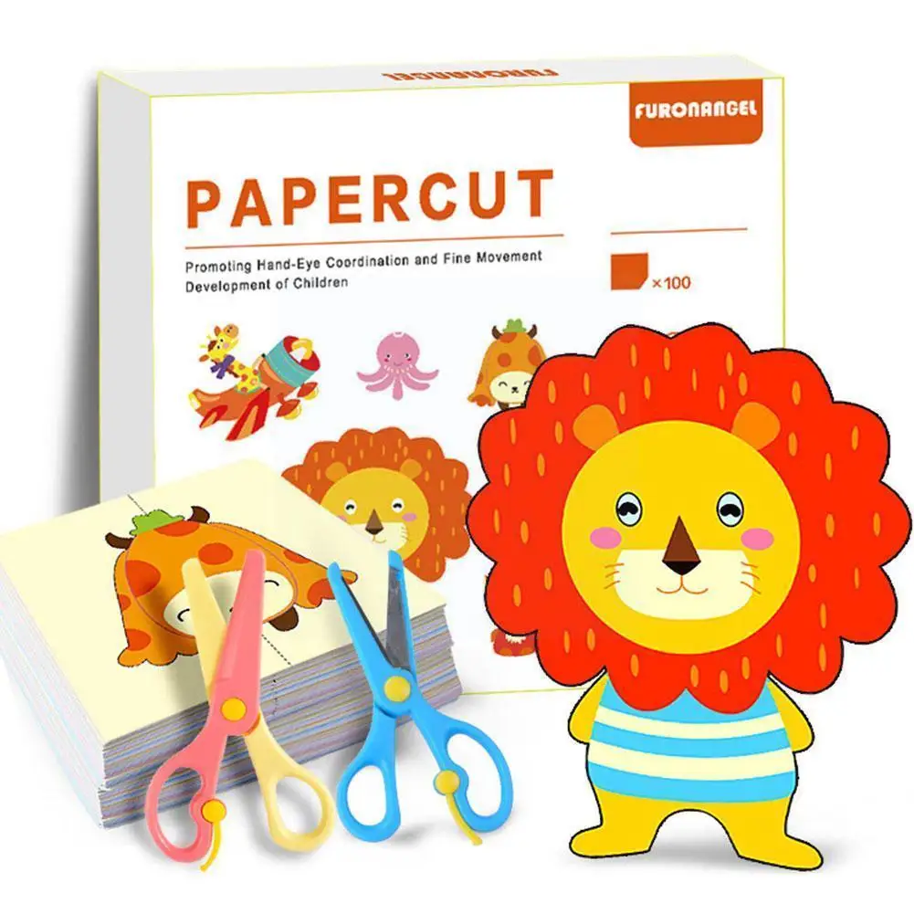 

Детская книга для вырезания бумаги, материалы для самостоятельного изготовления, Детский пазл, трехмерный оригами для искусственных элеме...