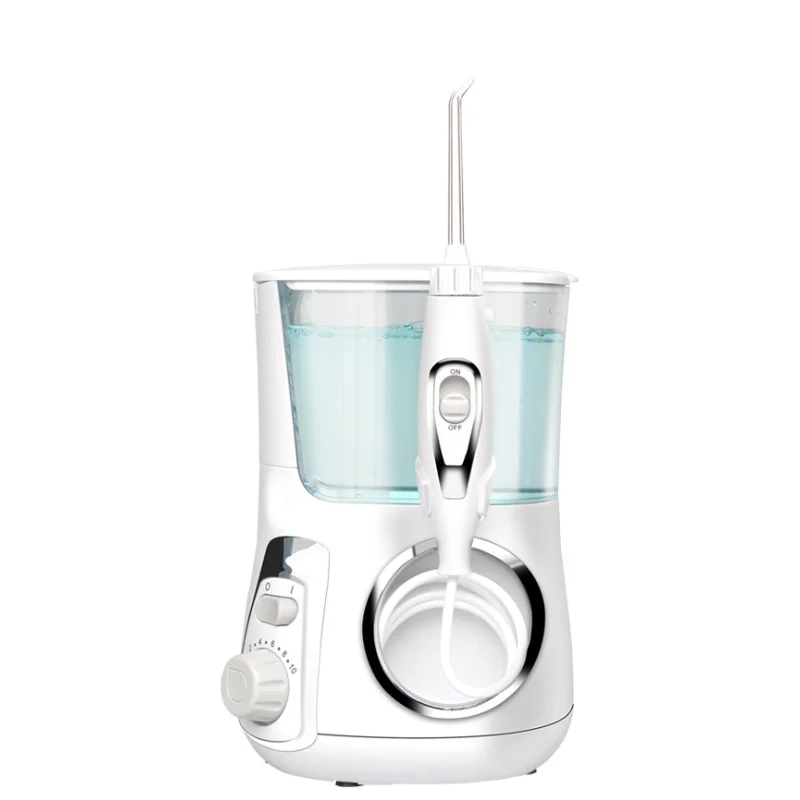 

2022.Dental Flosser Water Floss Oral Irrigator 5 Jet Tips Oral Hygiene Pressures Bench-Top Household Tooth Cleaner