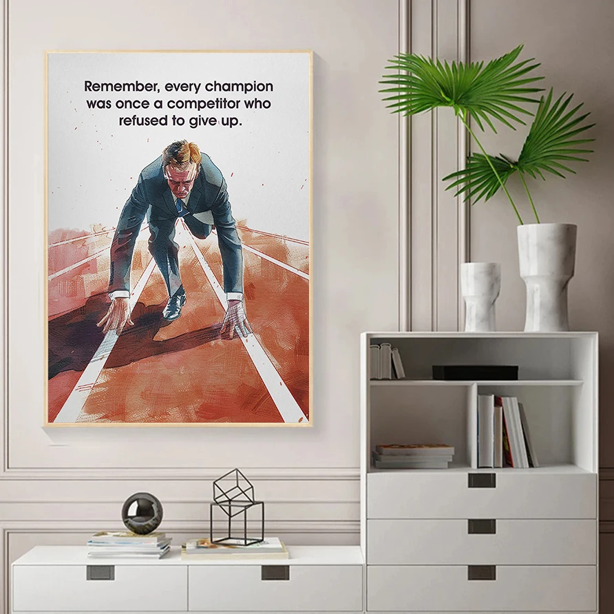 Современные мотивационные цитаты художественный постер успех деньги картины на