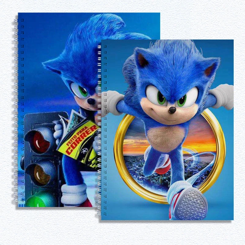 

Sonic The Hedgehog Thick Sketchbook Virgin Wood Pulp B5/a4/8Ksketchbook Cartoon Cover Student Drawing Book Fine Art Sketchbook
