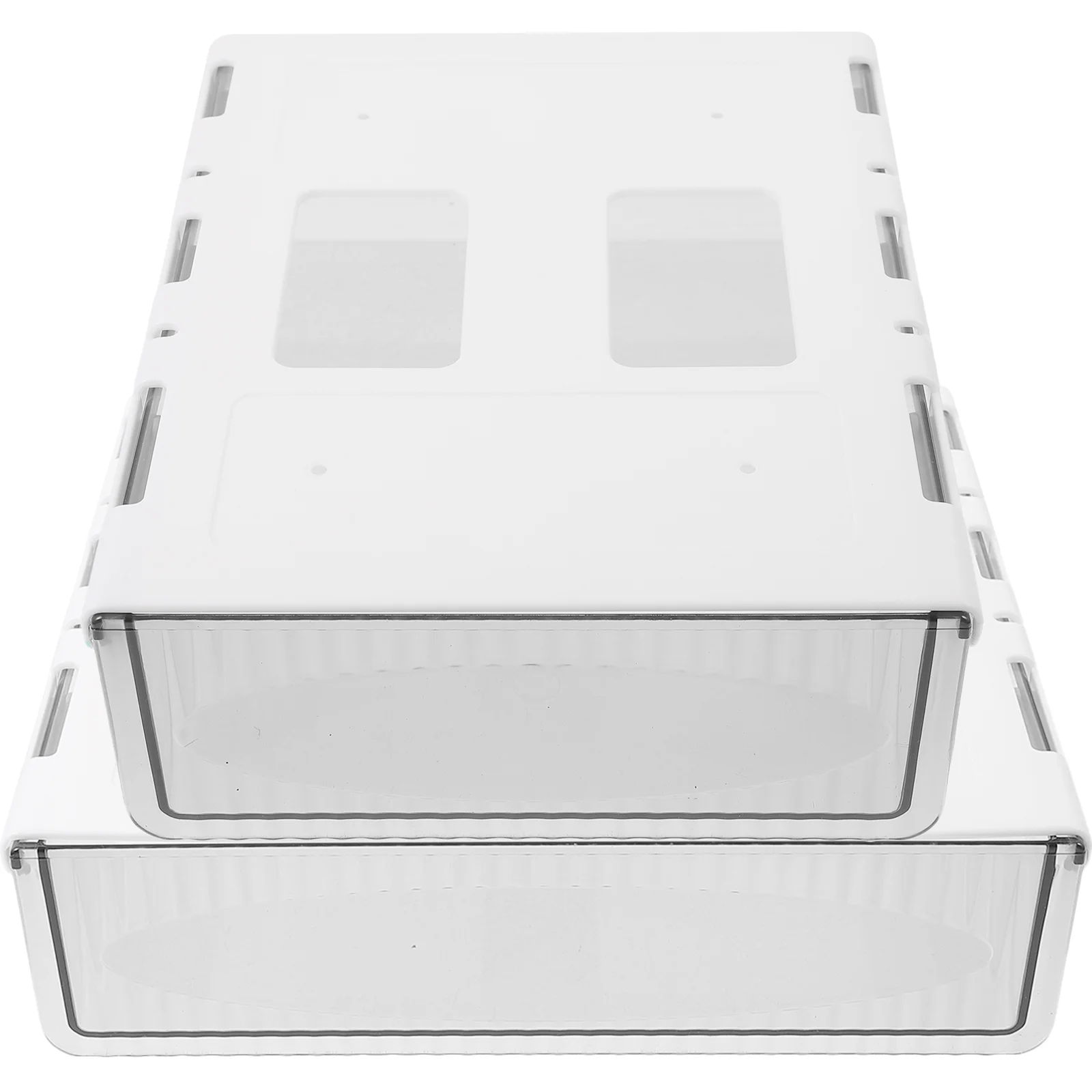 

2 Pcs Desk Organizers Accessories Drawer Office Table Drawers Plastic Storage