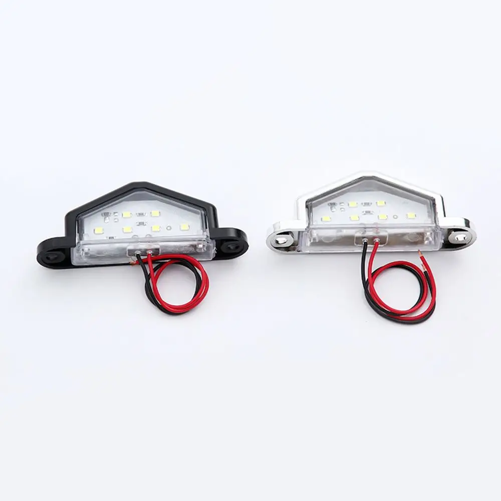 

2PCS Trailer Lorry Van Auto Truck Car External Lights Tail Rear Lamp License Number Light