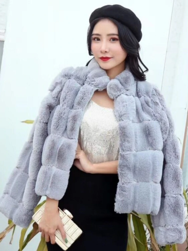 Winter 2022 Korean Fashion Winter Jackets Women Warm Fur Coats Women Coats Fur CoatThick Abrigos Jackets Womens Fur Coat