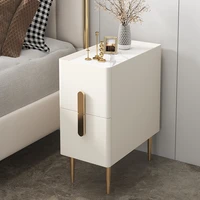 white bedside table solid wood storage cabinet rack plate small locker ultra narrow night stands for bedroom nordic furniture