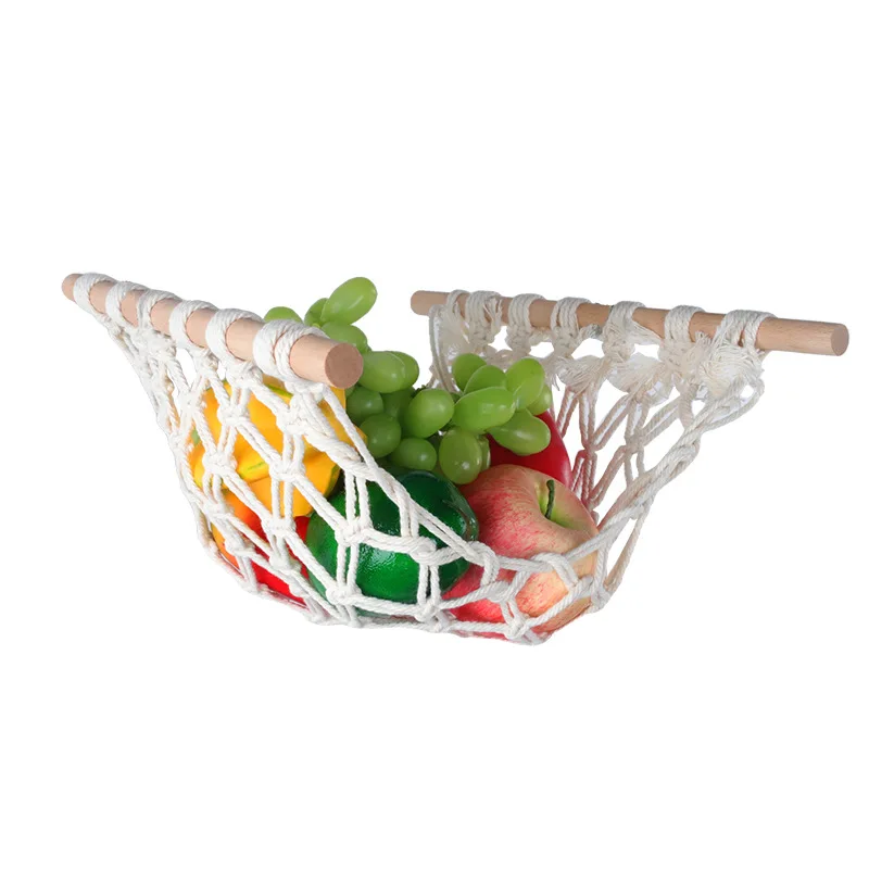 kitchen accessories under cabinet hanging fruit basket hanging storage mesh bag for kitchen kitchen storage fruit hammock free global shipping