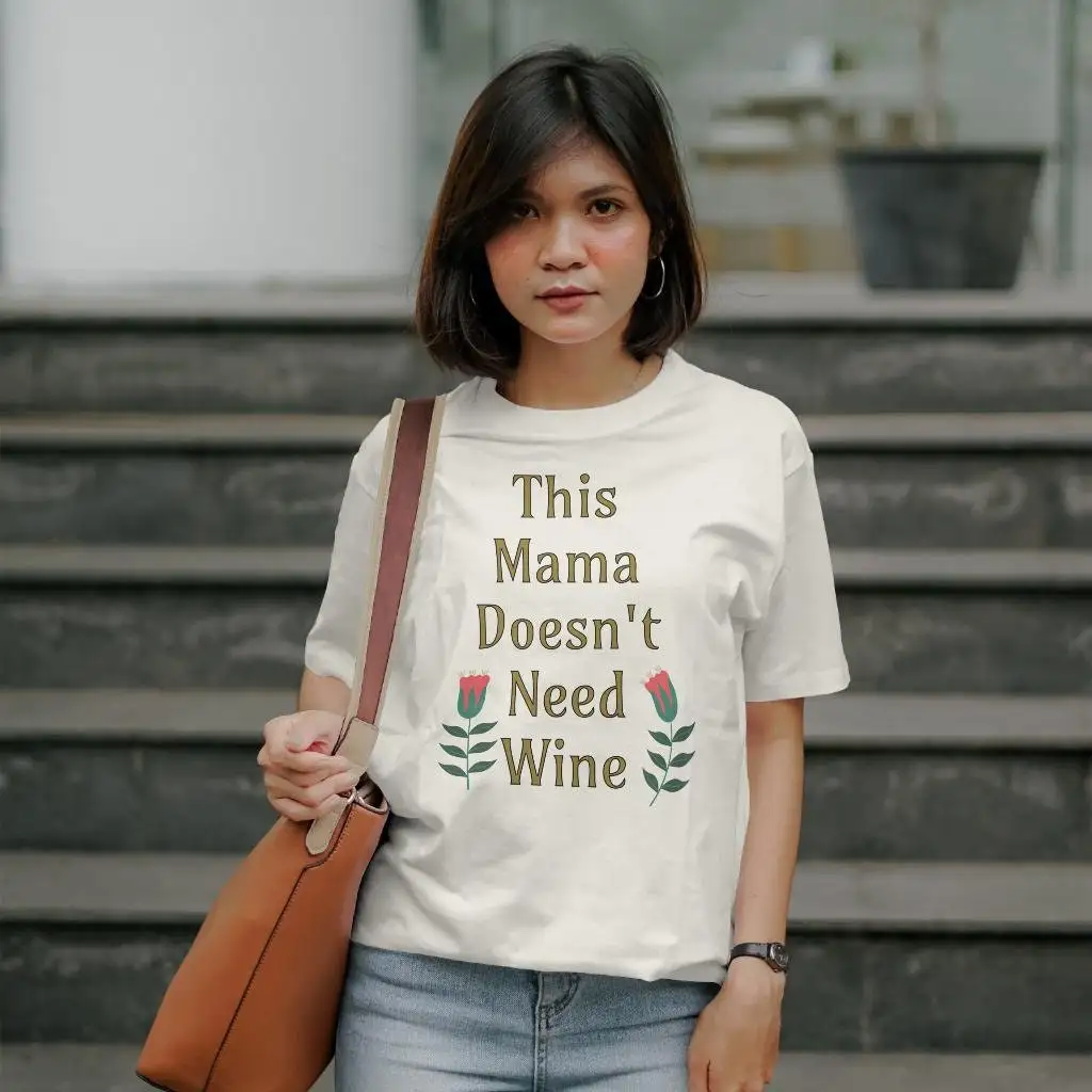 Футболка Эта мама не нужна винная для собачьей мамы остановительная мамочка