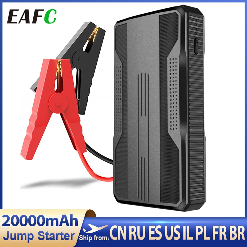 

Автомобильное пусковое устройство 20000 мАч, внешний аккумулятор, светодиодный фонарик, портативный аварийный автомобильный аккумулятор, бу...