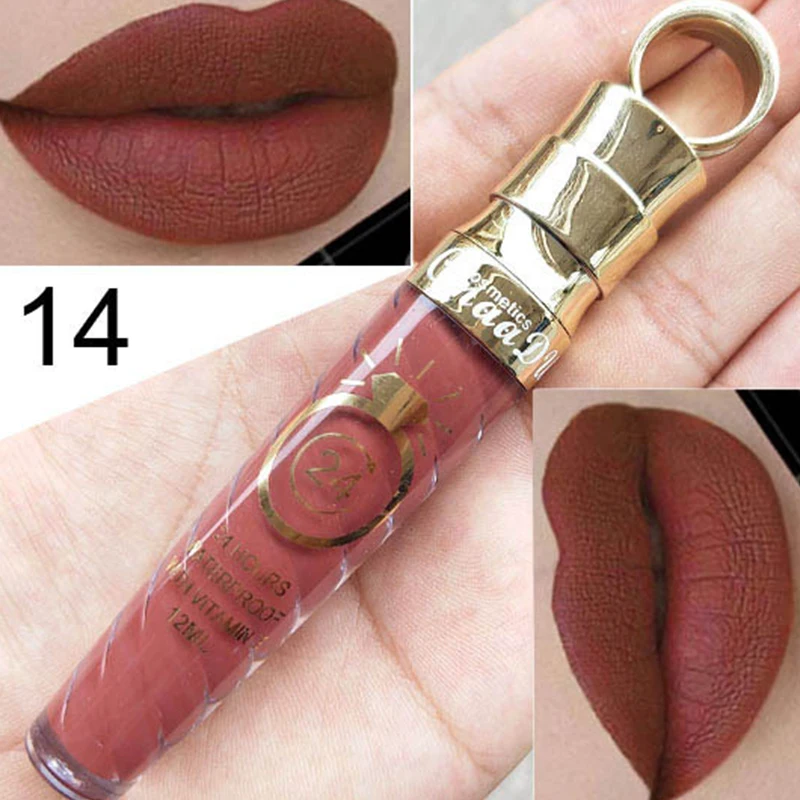 

Помада бархатная Матовая жидкая водостойкая, 20 цветов