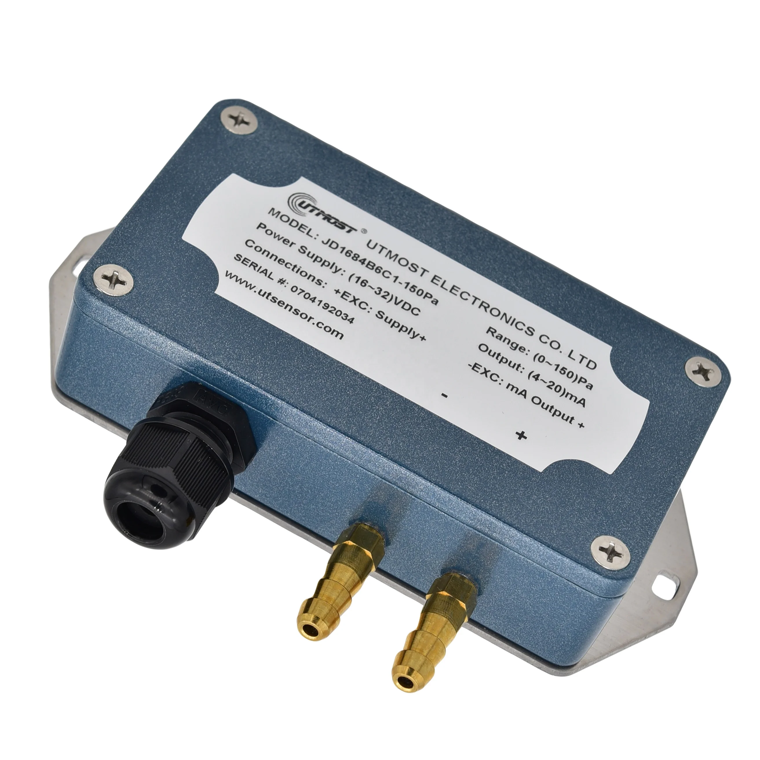

Hot selling capacitive 4-20mA air gas differential pressure sensor