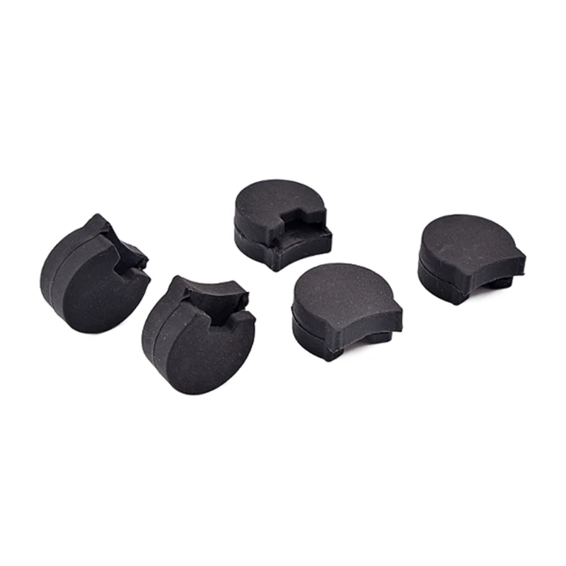 

918E Soft Rubber Clarinet Thumb Cushion Protector 5 Pack Comfortable Oboe Finger Rest