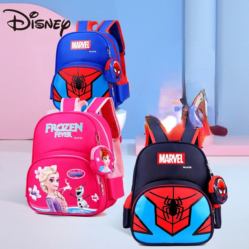 Disney Marvel Captain America Student Schoolbag 3-12 Years Old Student Aisha Girl Children's Backpack Cute Boy Backpack