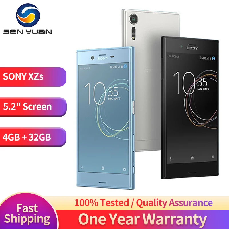 Оригинальный сотовый телефон Sony Xperia XZs G8231 4G стандарта Φ NFC 5 2 дюйма 4 Гб ОЗУ 32 ПЗУ