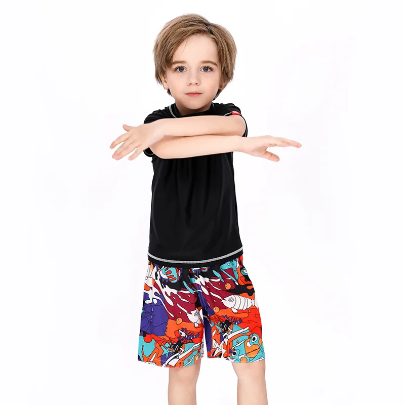 Swimsuit for Girls Boys Short Sleeve Children's Rashguard Swimming Trunks for Boy Girl UPF50+ Kids Bathing Suit Baby Swimwear