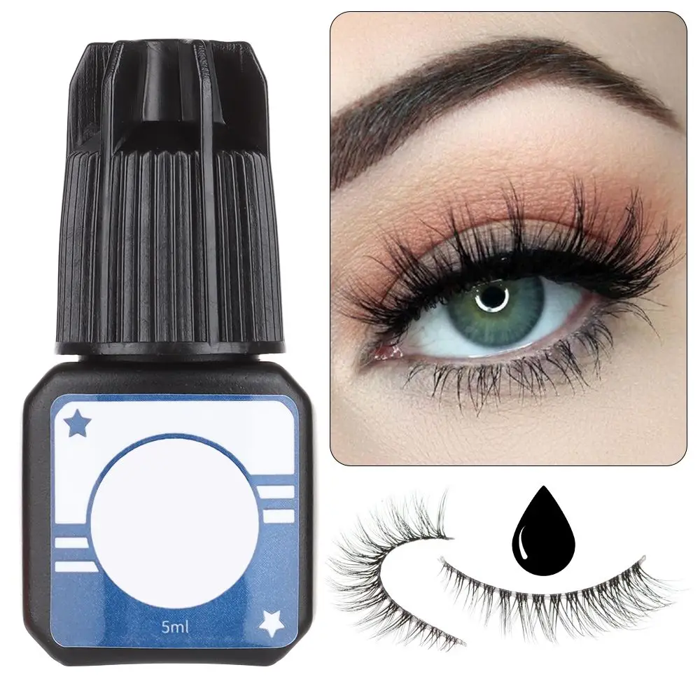 

5ml Eyelashes Extension Glue Long Lasting Grafting Lashes Glue Quick Drying Adhesive Black Glue No Irritant Makeup
