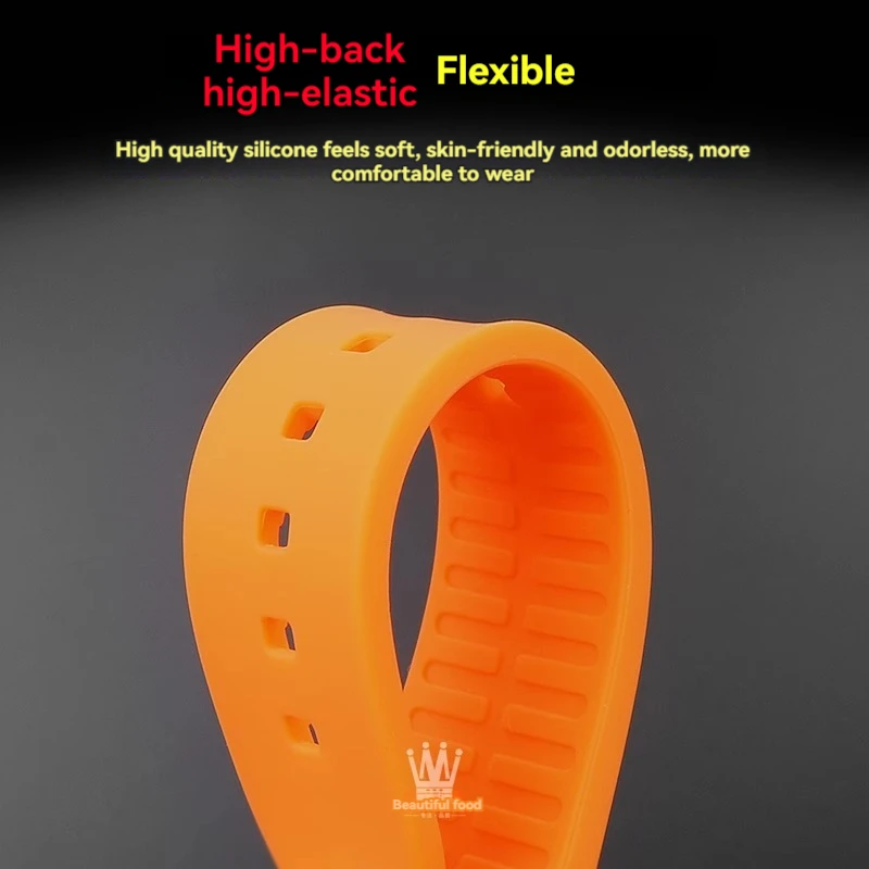 Ремешок силиконовый для наручных часов IWC Pilot Series IW377714 IW388103 Little Prince 20 мм 21 22