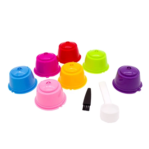 Цветная кофейная капсула, чашка с цветным фильтром, аксессуары для чашек, пищевая полипропиленовая кофейная капсула, многоразовый фильтр